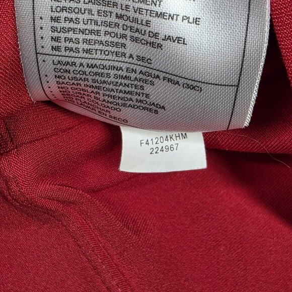 Nike Jacket Womens M Red Dri-Fit Track Full Zip Athletic Training Casual Stretch - Picture 12 of 12